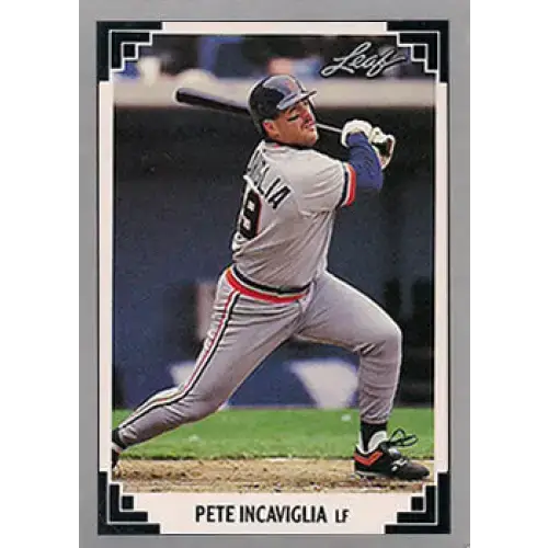 1991 Leaf #366 Pete Incaviglia NM-MT Detroit Tigers Baseball Card - Baseball Card Single