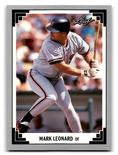 1991 Leaf #369 Mark Leonard NM-MT RC Rookie Giants ID:72310 - Baseball Card Single