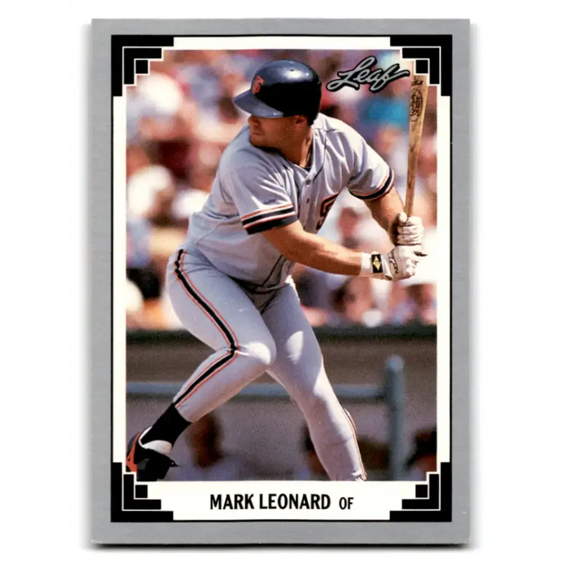 1991 Leaf #369 Mark Leonard NM-MT RC Rookie San Francisco Giants Baseball Card - Baseball Card Single