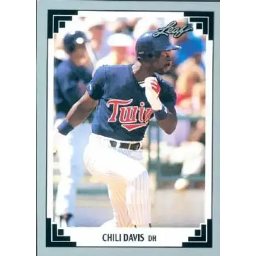 1991 Leaf #374 Chili Davis NM-MT Minnesota Twins Baseball Card - Baseball Card Single
