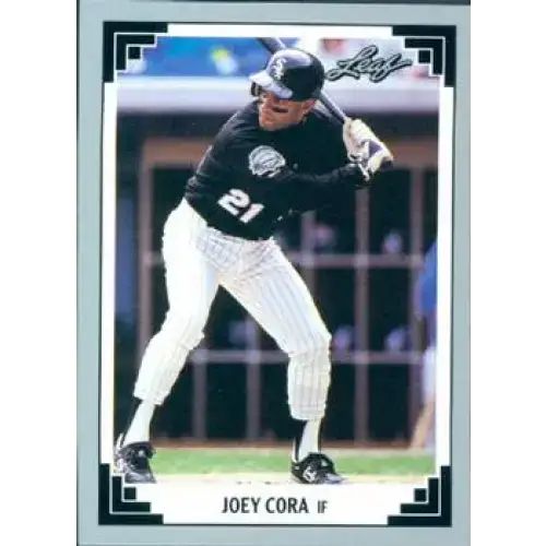 1991 Leaf #375 Joey Cora NM-MT Chicago White Sox Baseball Card - Baseball Card Single