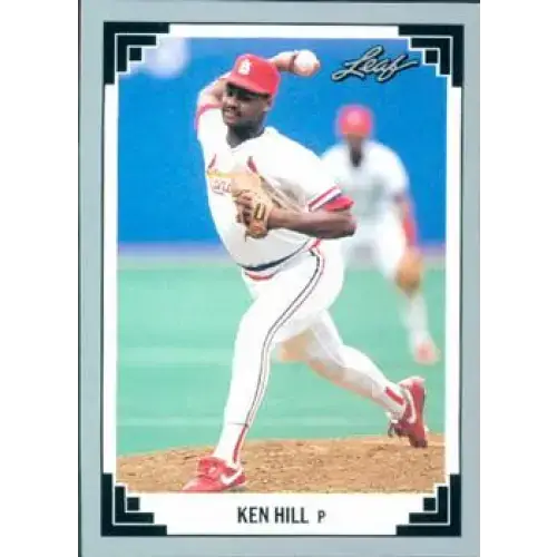 1991 Leaf #376 Ken Hill NM-MT St. Louis Cardinals Baseball Card - Baseball Card Single