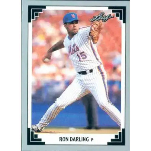 1991 Leaf #378 Ron Darling NM-MT New York Mets Baseball Card - Baseball Card Single