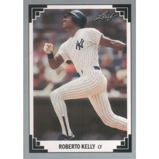 1991 Leaf #38 Roberto Kelly NM-MT New York Yankees Baseball Card - Baseball Card Single