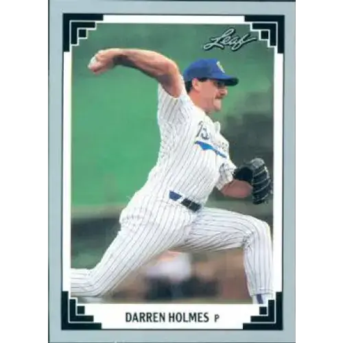 1991 Leaf #387 Darren Holmes NM-MT RC Rookie Milwaukee Brewers Baseball Card - Baseball Card Single