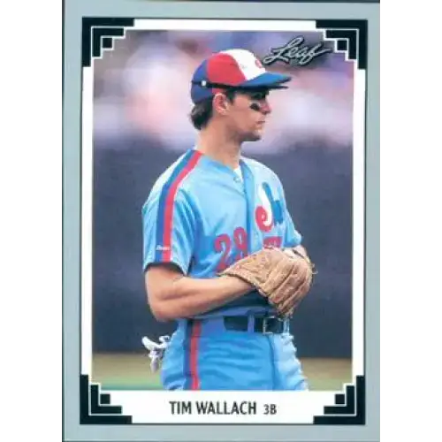 1991 Leaf #388 Tim Wallach NM-MT Montreal Expos Baseball Card - Baseball Card Single