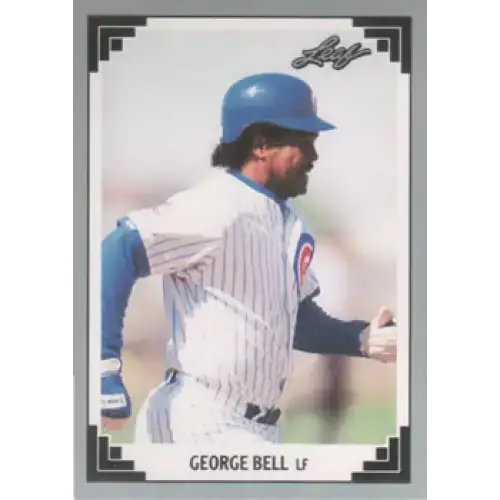 1991 Leaf #389 George Bell NM-MT Chicago Cubs Baseball Card - Baseball Card Single