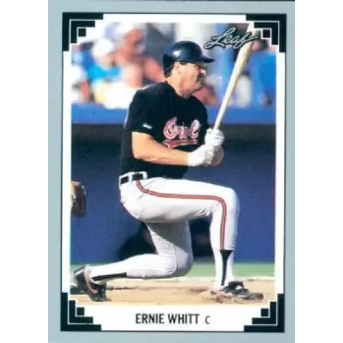 1991 Leaf #391 Ernie Whitt NM-MT Baltimore Orioles Baseball Card - Baseball Card Single