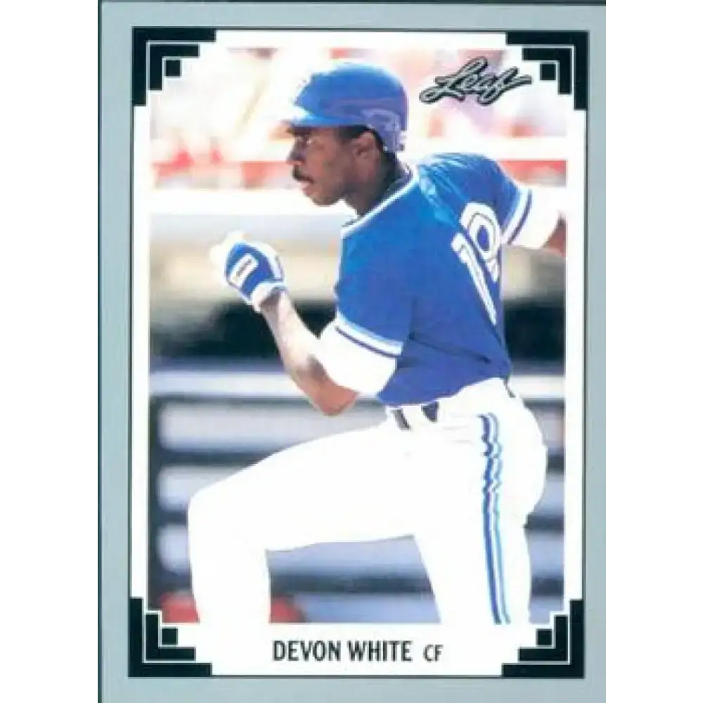1991 Leaf #394 Devon White NM-MT Toronto Blue Jays Baseball Card - Baseball Card Single