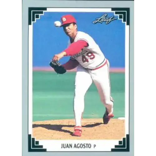 1991 Leaf #404 Juan Agosto NM-MT St. Louis Cardinals Baseball Card - Baseball Card Single
