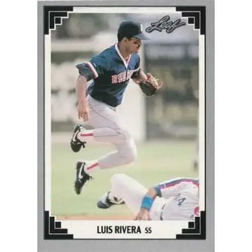 1991 Leaf #408 Luis Rivera NM-MT Boston Red Sox Baseball Card - Baseball Card Single