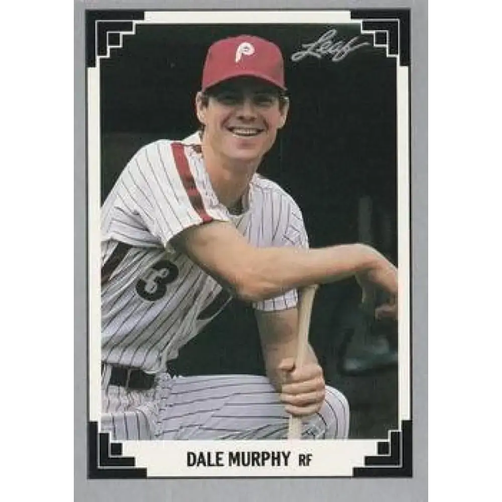 1991 Leaf #412 Dale Murphy NM-MT Philadelphia Phillies Baseball Card - Baseball Card Single