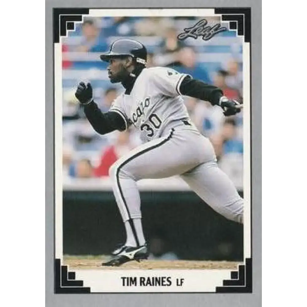 1991 Leaf #413 Tim Raines NM-MT Chicago White Sox Baseball Card - Baseball Card Single