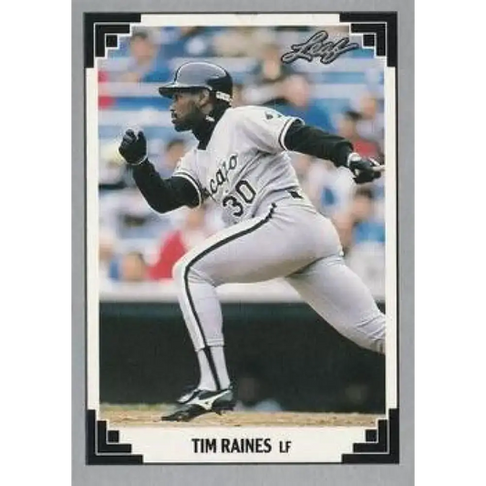 1991 Leaf #413 Tim Raines NM-MT Chicago White Sox Baseball Card - Baseball Card Single