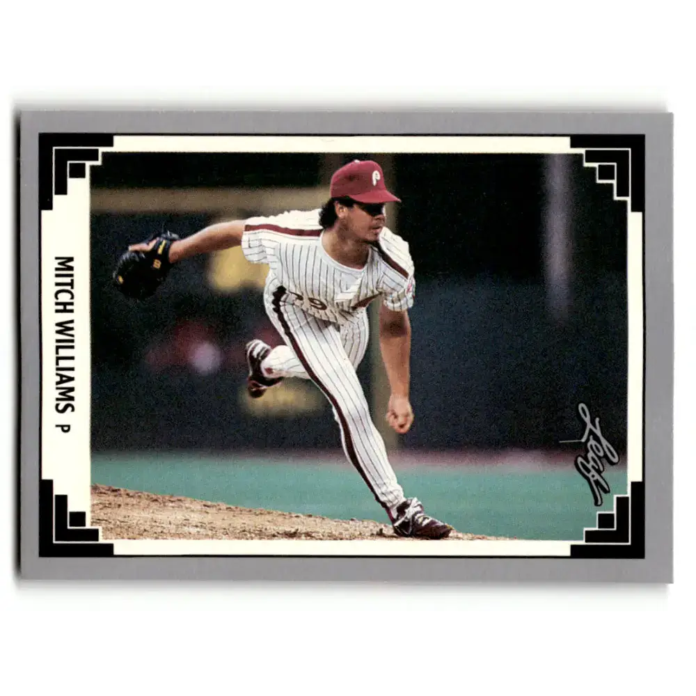 1991 Leaf #420 Mitch Williams NM-MT Philadelphia Phillies Baseball Card - Baseball Card Single