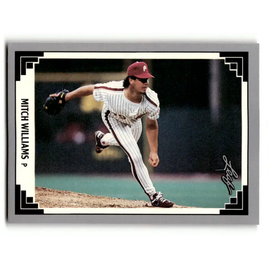 1991 Leaf #420 Mitch Williams NM-MT Philadelphia Phillies Baseball Card - Baseball Card Single