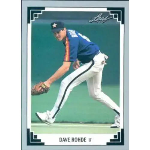 1991 Leaf #424 Dave Rohde NM-MT New York Yankees Baseball Card - Baseball Card Single