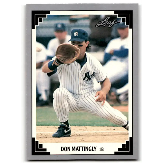 1991 Leaf #425 Don Mattingly NM-MT New York Yankees Baseball Card - Baseball Card Single