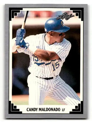 Candy Maldonado Milwaukee Brewers baseball card 1991 Leaf #434 collectible MJ