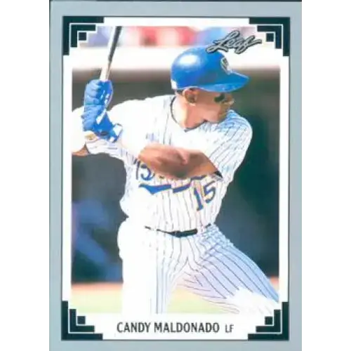 1991 Leaf #434 Candy Maldonado NM-MT Milwaukee Brewers Baseball Card - Baseball Card Single