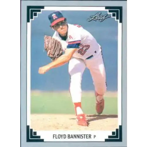 1991 Leaf #439 Floyd Bannister NM-MT California Angels Baseball Card - Baseball Card Single