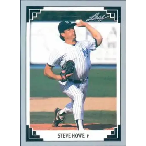 1991 Leaf #440 Steve Howe NM-MT New York Yankees Baseball Card - Baseball Card Single