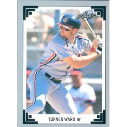 1991 Leaf #449 Turner Ward NM-MT RC Rookie Cleveland Indians Baseball Card - Baseball Card Single