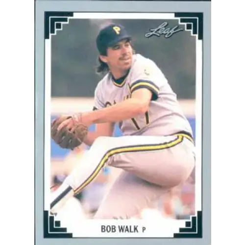 1991 Leaf #450 Bob Walk NM-MT Pittsburgh Pirates Baseball Card - Baseball Card Single