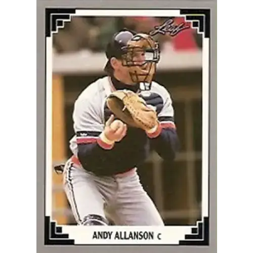 1991 Leaf #455 Andy Allanson NM-MT Detroit Tigers Baseball Card - Baseball Card Single