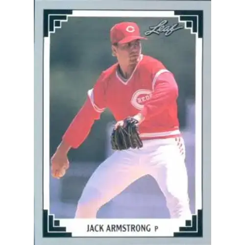 1991 Leaf #459 Jack Armstrong NM-MT Cincinnati Reds Baseball Card - Baseball Card Single