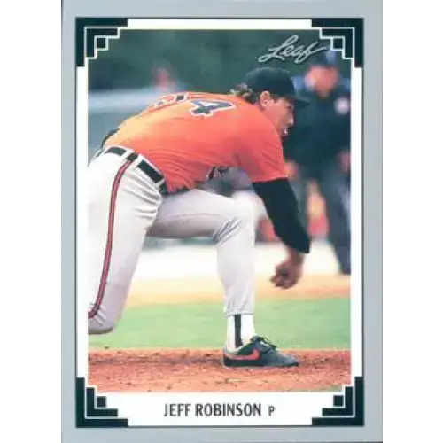 1991 Leaf #464 Jeff Robinson NM-MT Baltimore Orioles Baseball Card - Baseball Card Single