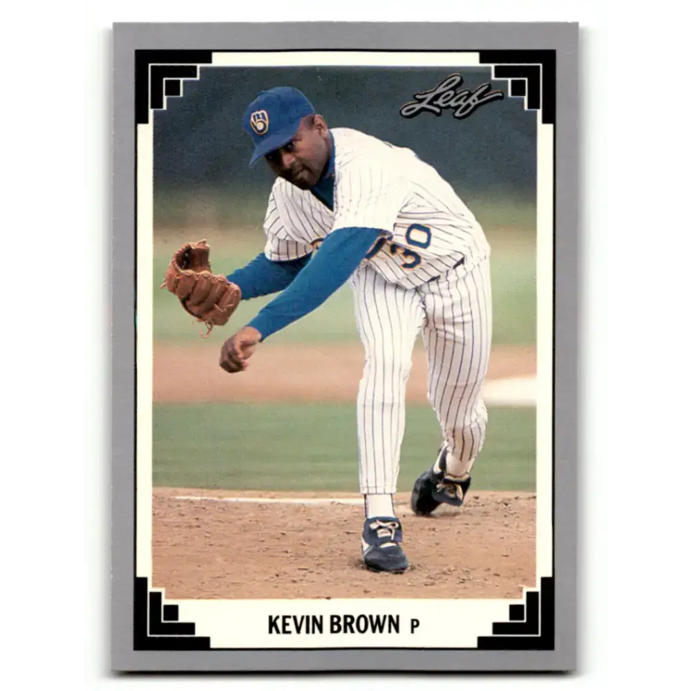 1991 Leaf #475 Kevin Brown NM-MT Milwaukee Brewers Baseball Card - Baseball Card Single