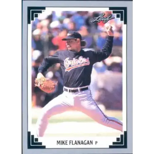 1991 Leaf #479 Mike Flanagan NM-MT Baltimore Orioles Baseball Card - Baseball Card Single