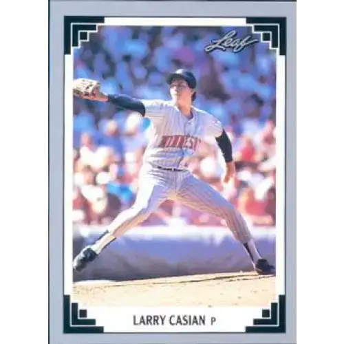 1991 Leaf #481 Larry Casian NM-MT RC Rookie Minnesota Twins Baseball Card - Baseball Card Single