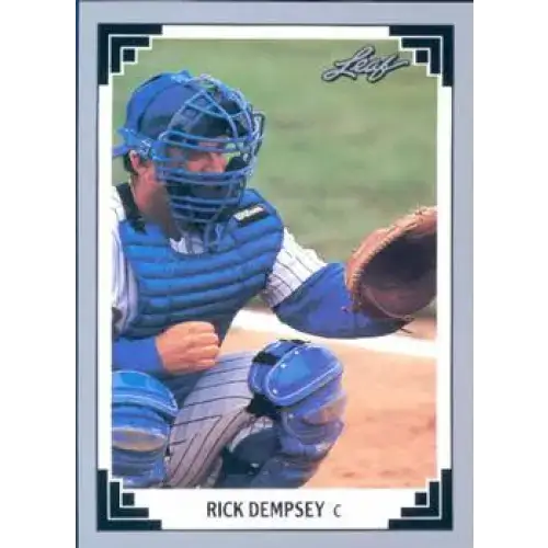 1991 Leaf #484 Rick Dempsey NM-MT Milwaukee Brewers Baseball Card - Baseball Card Single