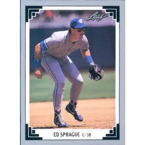 1991 Leaf #485 Ed Sprague NM-MT Toronto Blue Jays Baseball Card - Baseball Card Single