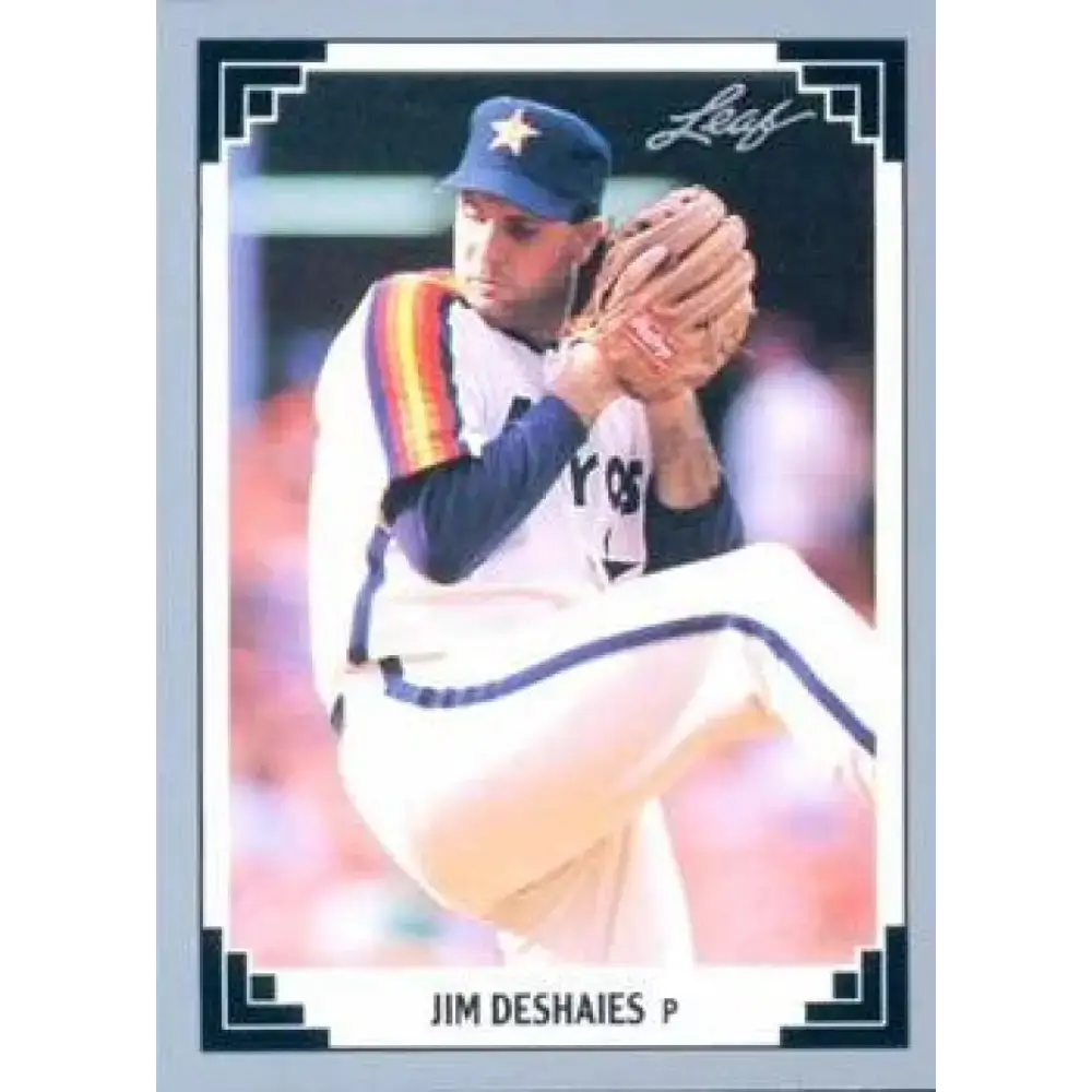 1991 Leaf #49 Jim Deshaies NM-MT Houston Astros Baseball Card - Baseball Card Single