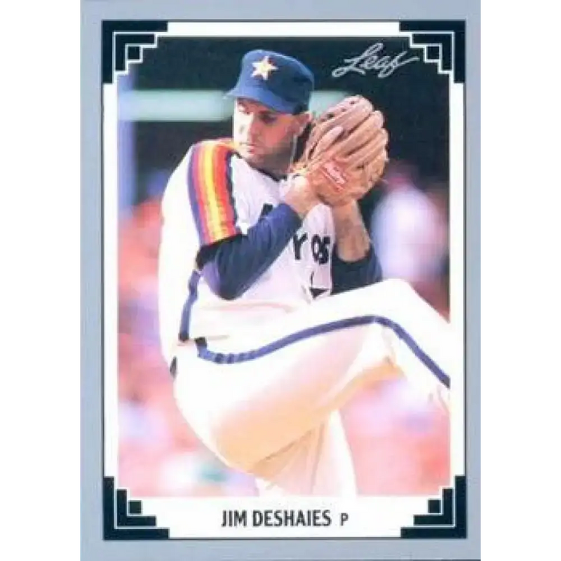 1991 Leaf #49 Jim Deshaies NM-MT Houston Astros Baseball Card - Baseball Card Single