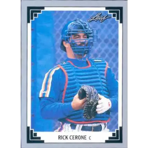 1991 Leaf #493 Rick Cerone NM-MT New York Mets Baseball Card - Baseball Card Single