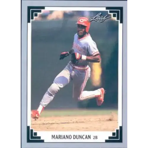 1991 Leaf #494 Mariano Duncan NM-MT Cincinnati Reds Baseball Card - Baseball Card Single