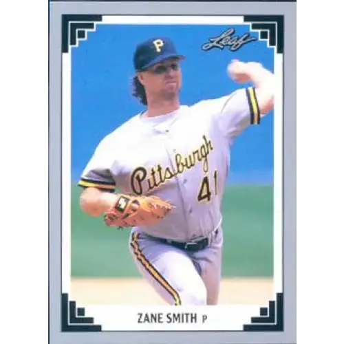1991 Leaf #495 Zane Smith NM-MT Pittsburgh Pirates Baseball Card - Baseball Card Single