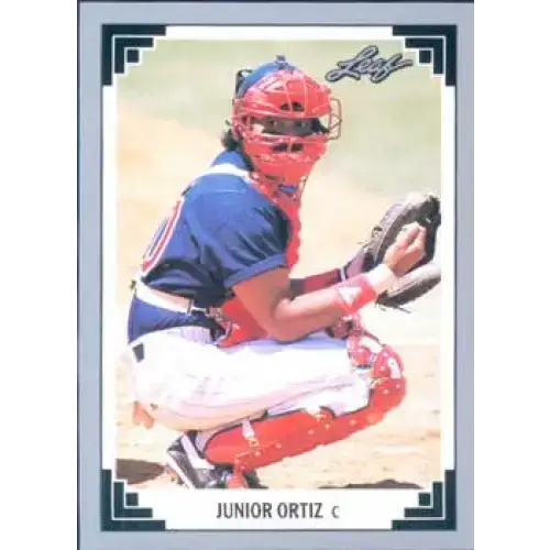 1991 Leaf #498 Junior Ortiz NM-MT Minnesota Twins Baseball Card - Baseball Card Single