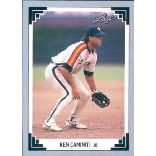 1991 Leaf #502 Ken Caminiti NM-MT Houston Astros Baseball Card - Baseball Card Single