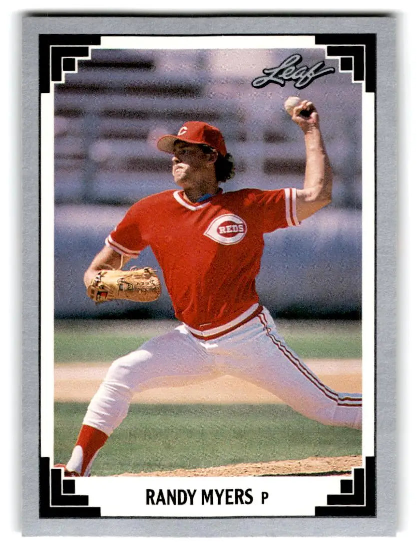 1991 Leaf #504 Randy Myers - Baseball Card Single