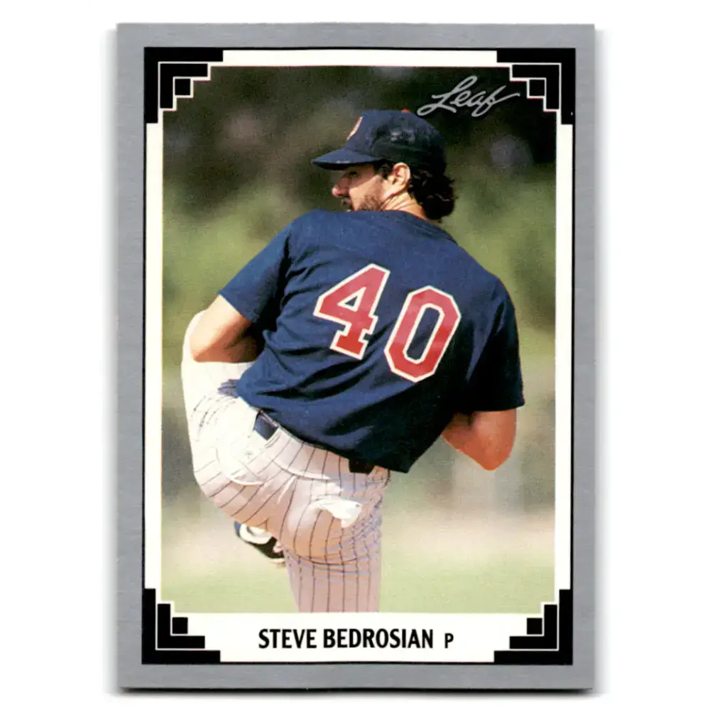 1991 Leaf #505 Steve Bedrosian NM-MT Minnesota Twins Baseball Card - Baseball Card Single