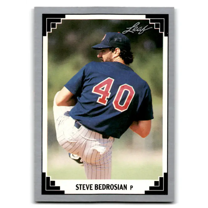1991 Leaf #505 Steve Bedrosian NM-MT Minnesota Twins Baseball Card - Baseball Card Single