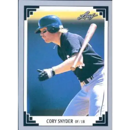 1991 Leaf #506 Cory Snyder NM-MT Chicago White Sox Baseball Card - Baseball Card Single