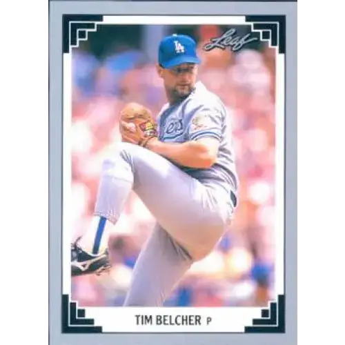 1991 Leaf #508 Tim Belcher NM-MT Los Angeles Dodgers Baseball Card - Baseball Card Single