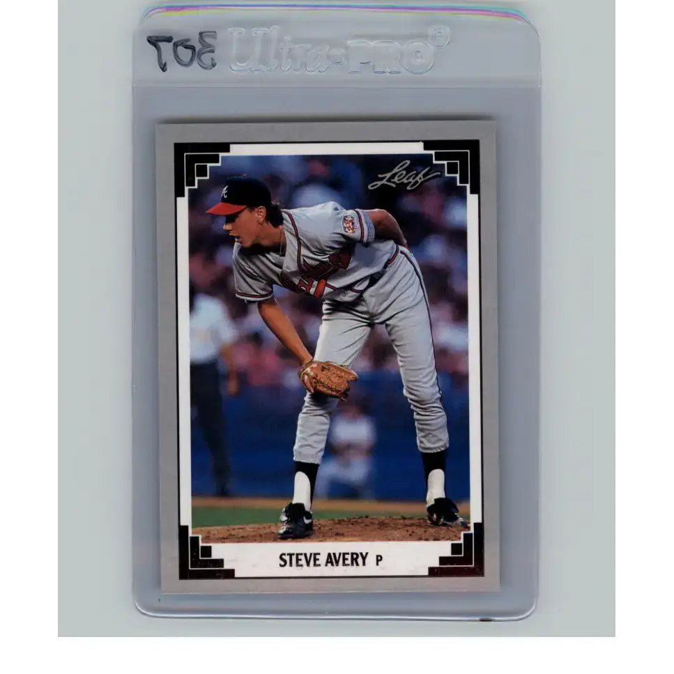 1991 Leaf #510 Steve Avery NM-MT Atlanta Braves Baseball Card - Baseball Card Single