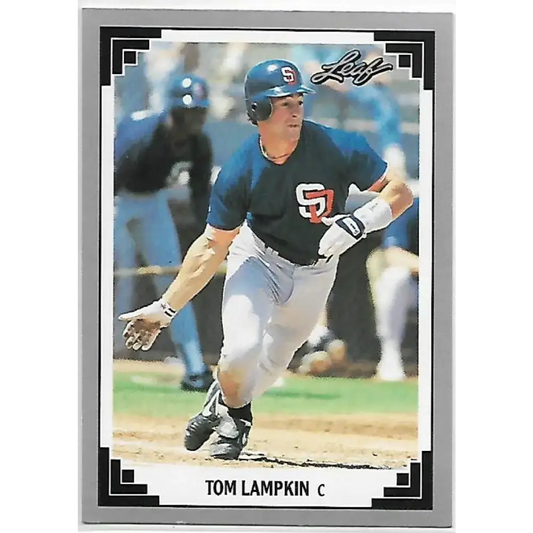 1991 Leaf #512 Tom Lampkin NM-MT San Diego Padres Baseball Card - Baseball Card Single